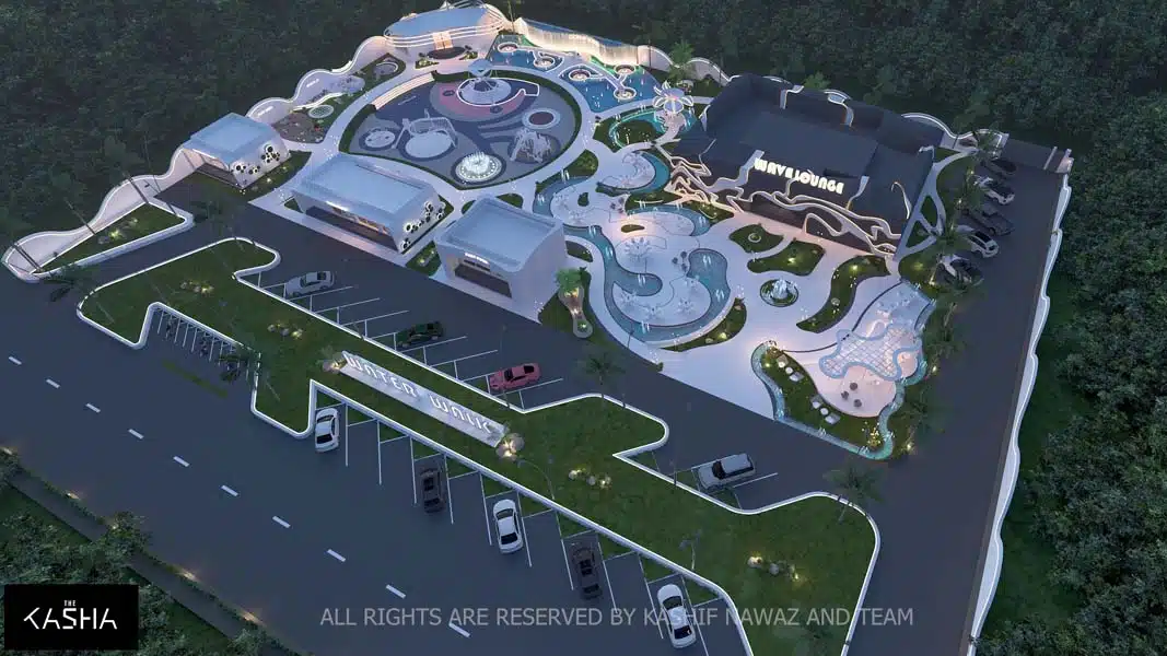 Water Walk Town Plan