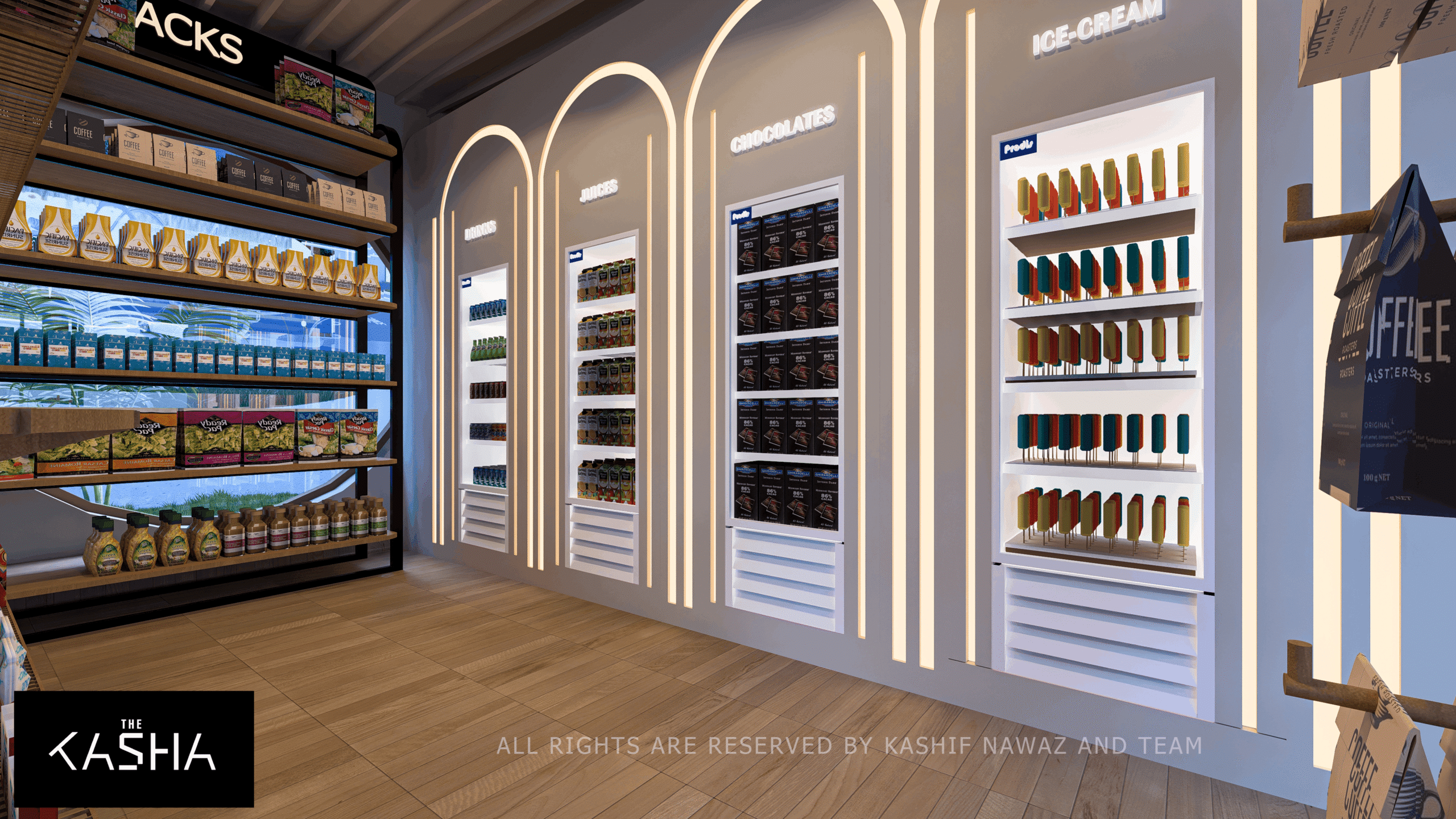 GRAB & GO Architectural & Interior View 2 - The KASHA Group
