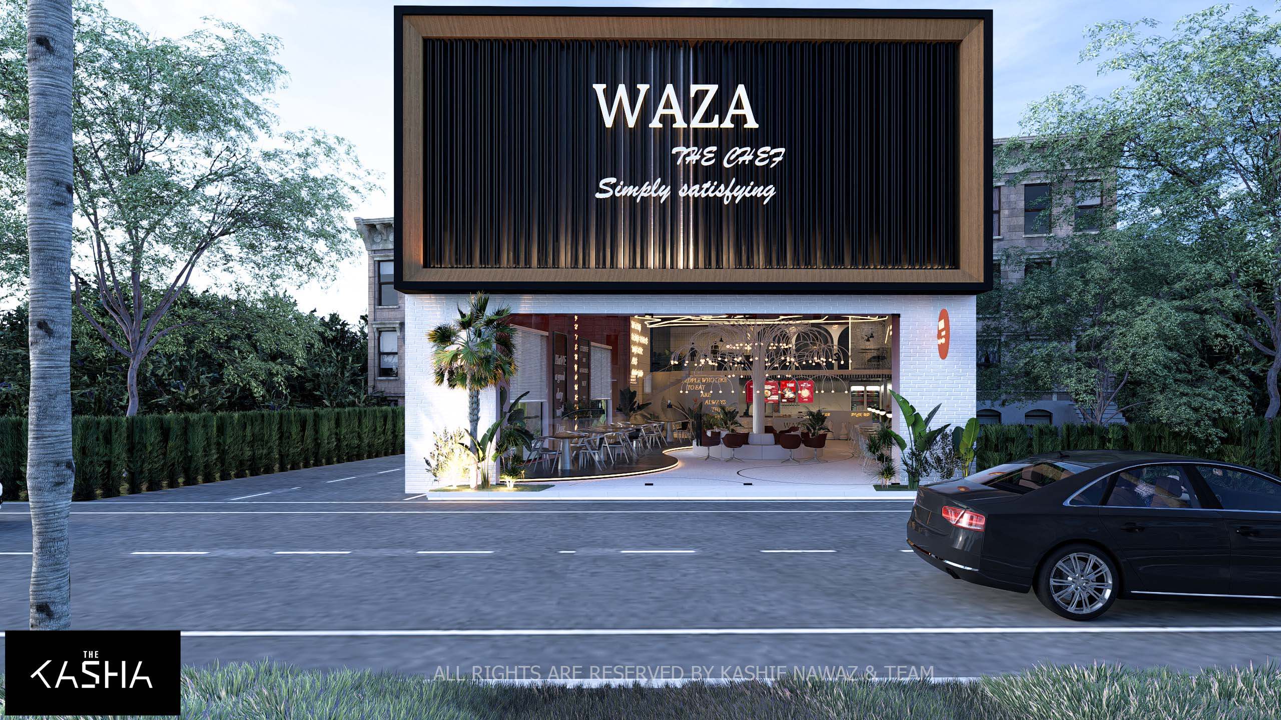 WAZA RESTAURANT - Architecture & Interior Design by The KASHA Group