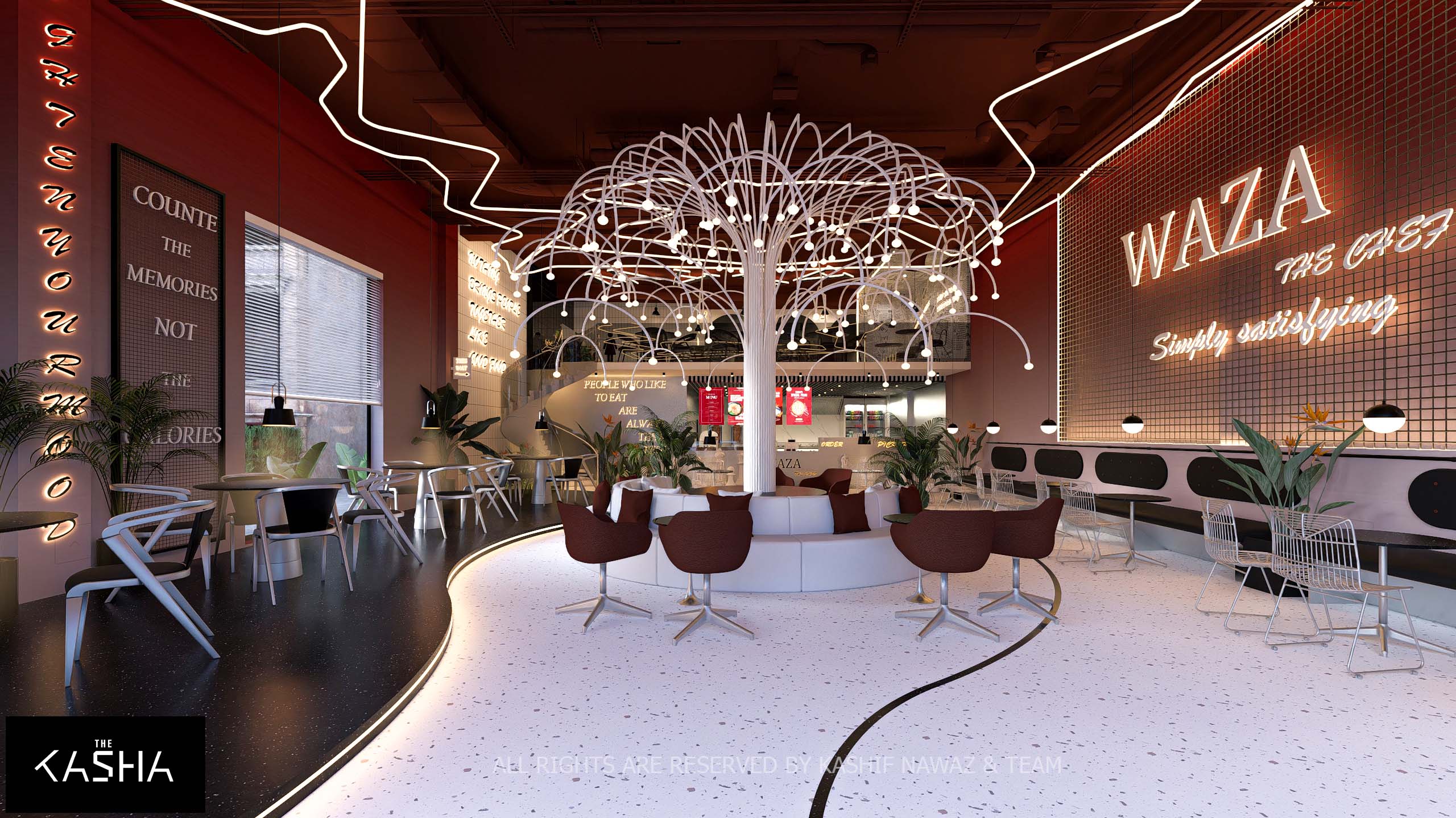 WAZA RESTAURANT Architectural & Interior View 1 - The KASHA Group