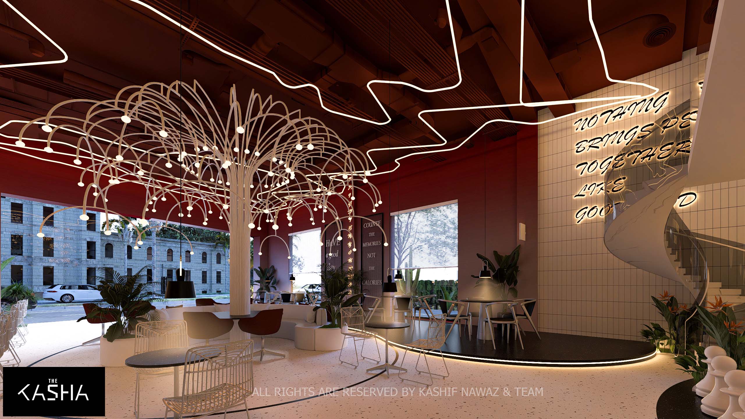 WAZA RESTAURANT Architectural & Interior View 2 - The KASHA Group