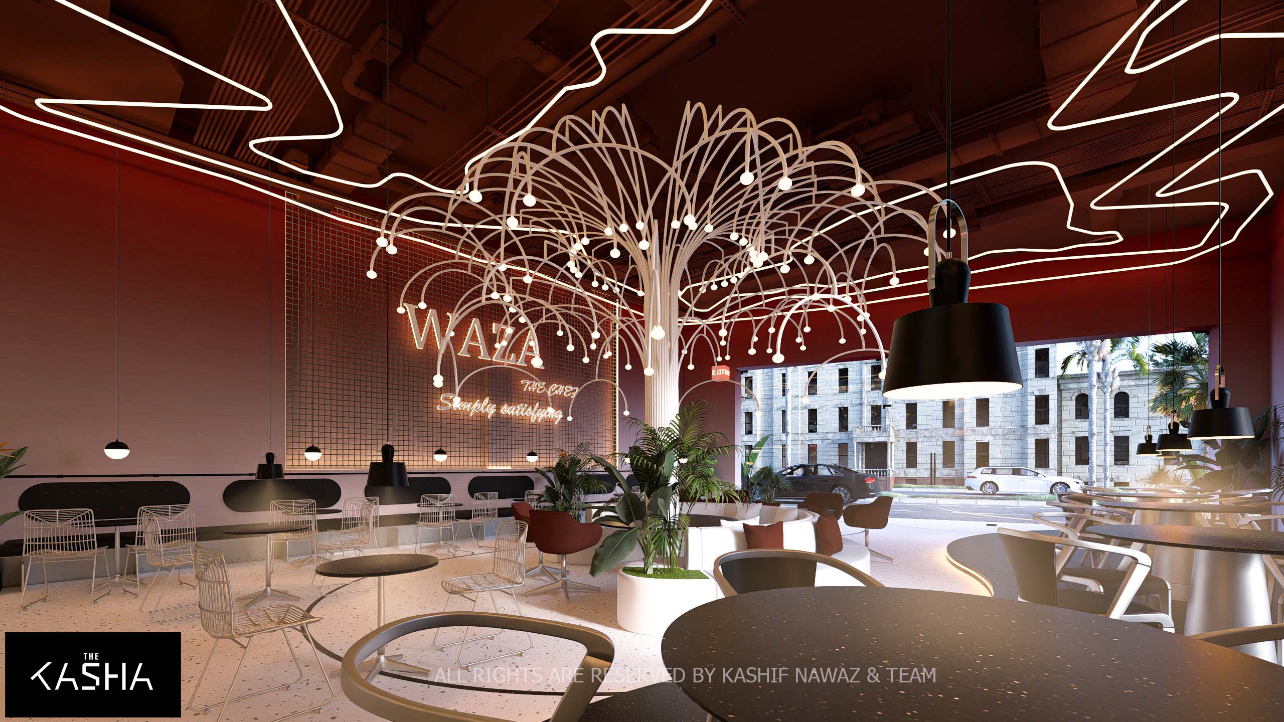 WAZA RESTAURANT Architectural & Interior View 3 - The KASHA Group