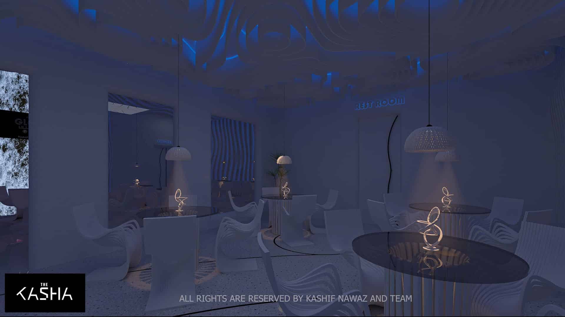 ZOUQ RESTAURANT Architectural & Interior View 9 - The KASHA Group